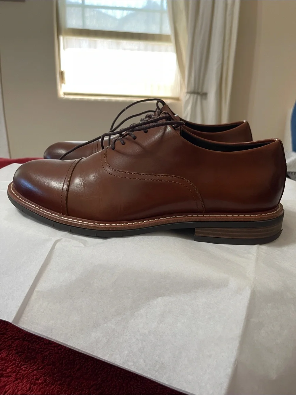 ✨ Kenneth Cole Reaction Mens Klay Flex Cap Toe Leather Oxfords✨